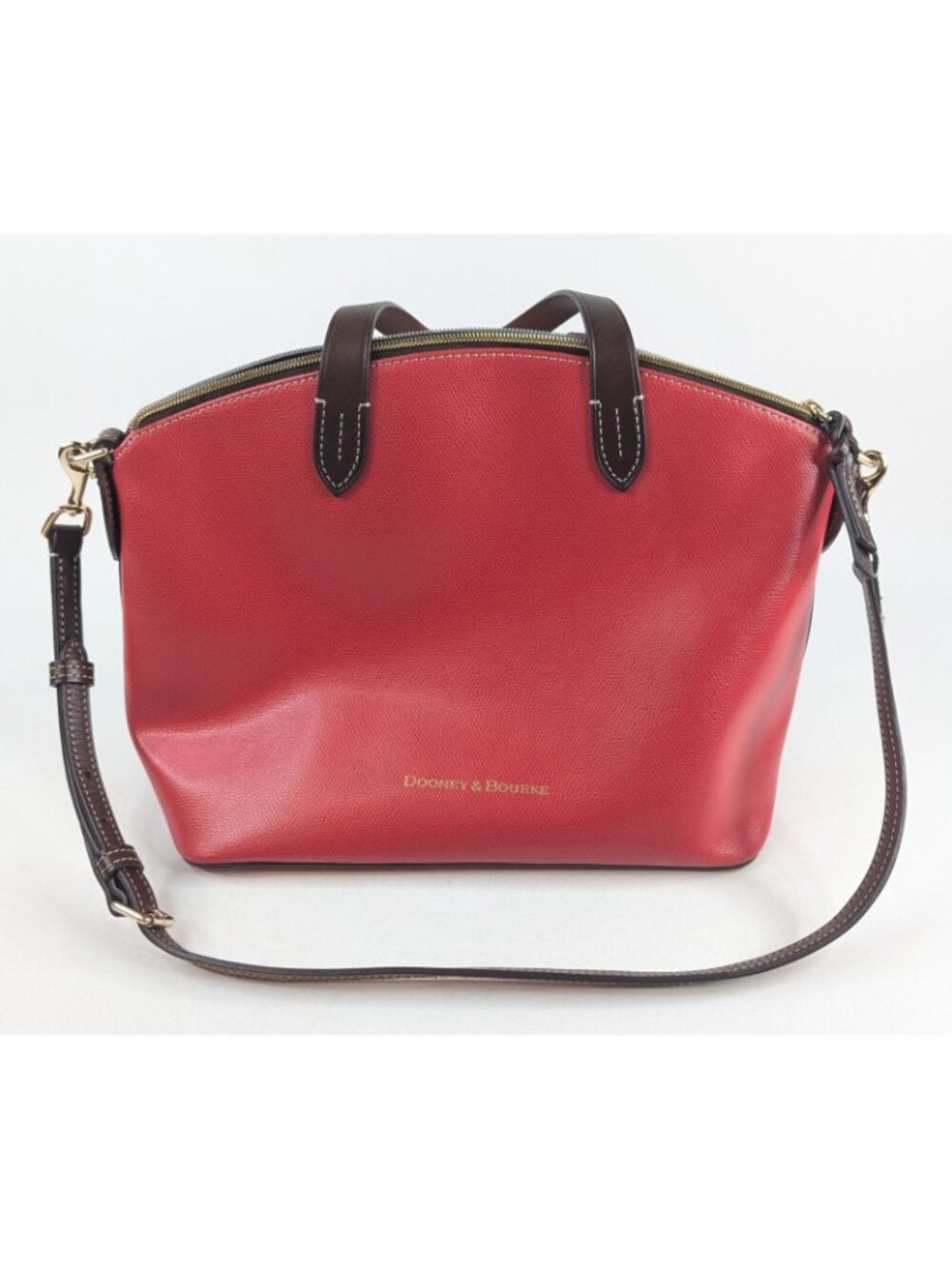 Dooney & Bourke Small Gabriella Leather Satchel Purse Bag Red EUC $248 Retail - Picture 9 of 14